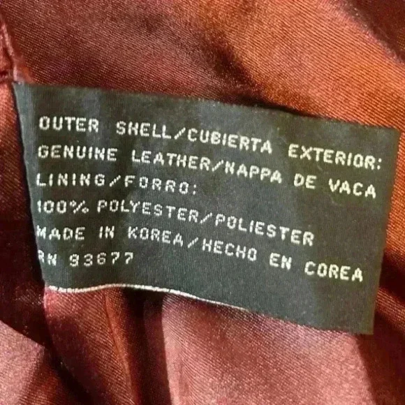 Vintage Jacqueline Ferrar burgundy Leather Jacket women’s Size S  Signs of wear - Picture 4 of 16